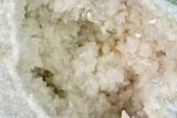 Scalenohedral Calcite Lined Keokuk Geode - Illinois #144704-3